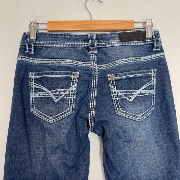 Rock & Roll Cowgirl Dark Blue Boot Cut Jeans - Picture 6 of 16